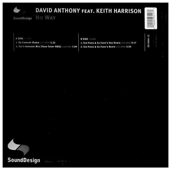 David Anthony, Keith Harrison  - No Way